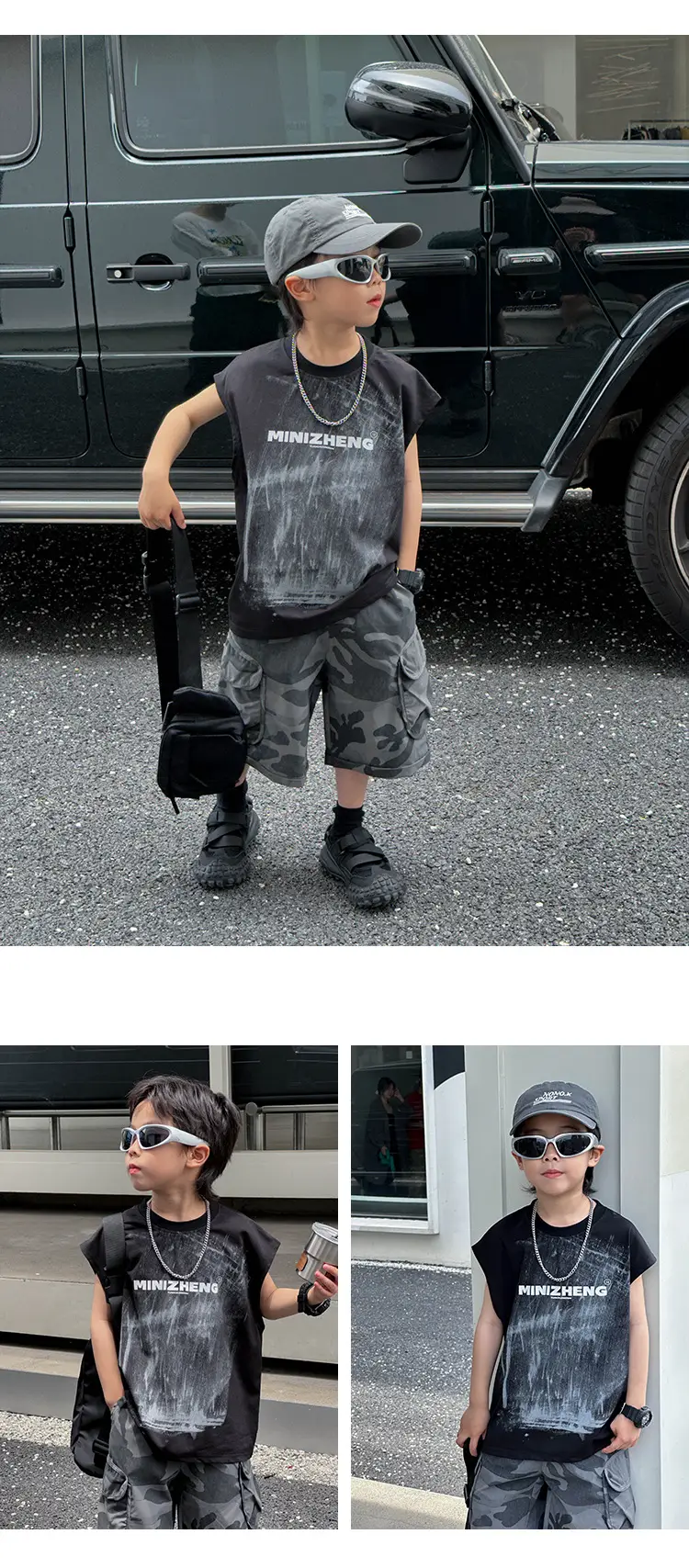 Kids Korean Style Sleeveless Vest T-Shirt 2025 — feature 9