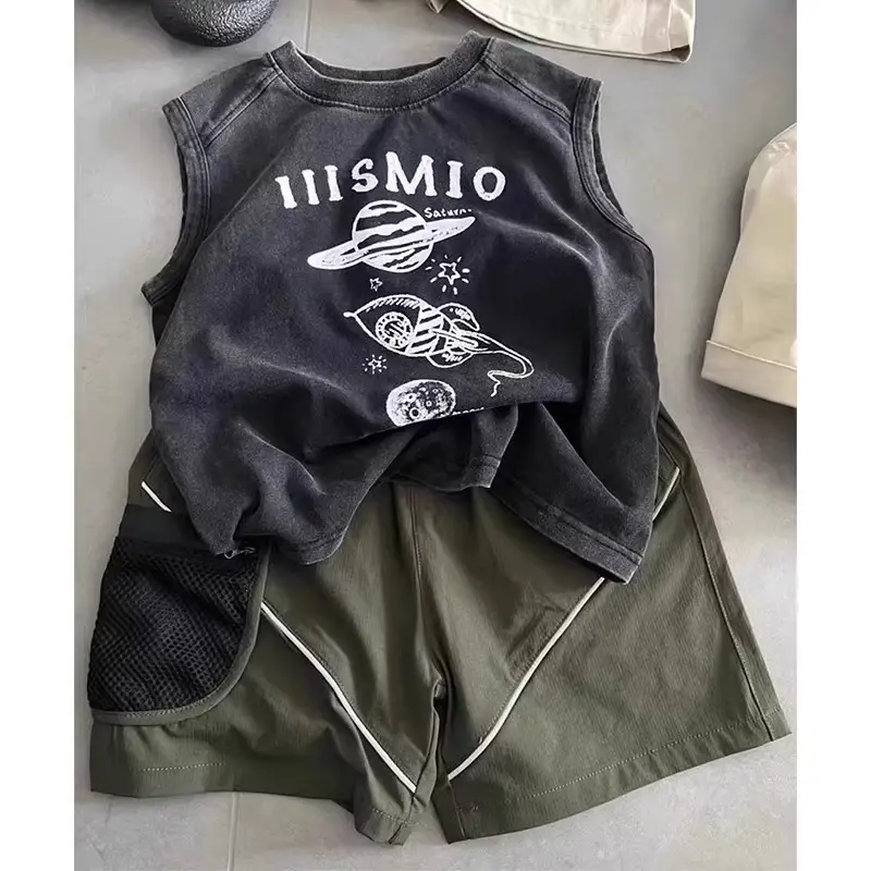 Kids Sleeveless T-Shirt American Retro Cool Summer — feature 12