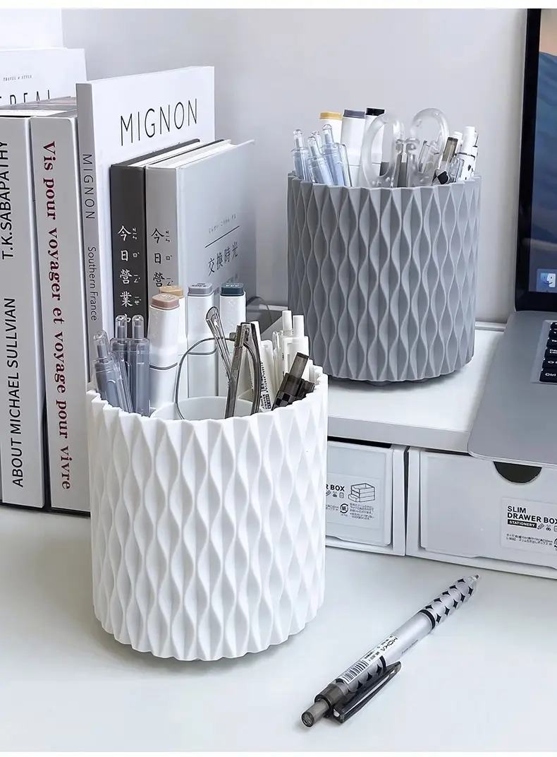 Rotatable Pen Holder with 360° Turn for Home Office & Makeup — feature 7