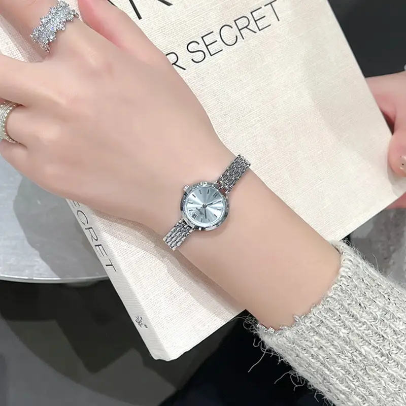 Women's Elegant Water Resistant Bracelet Watch with Chain Strap - Image 6