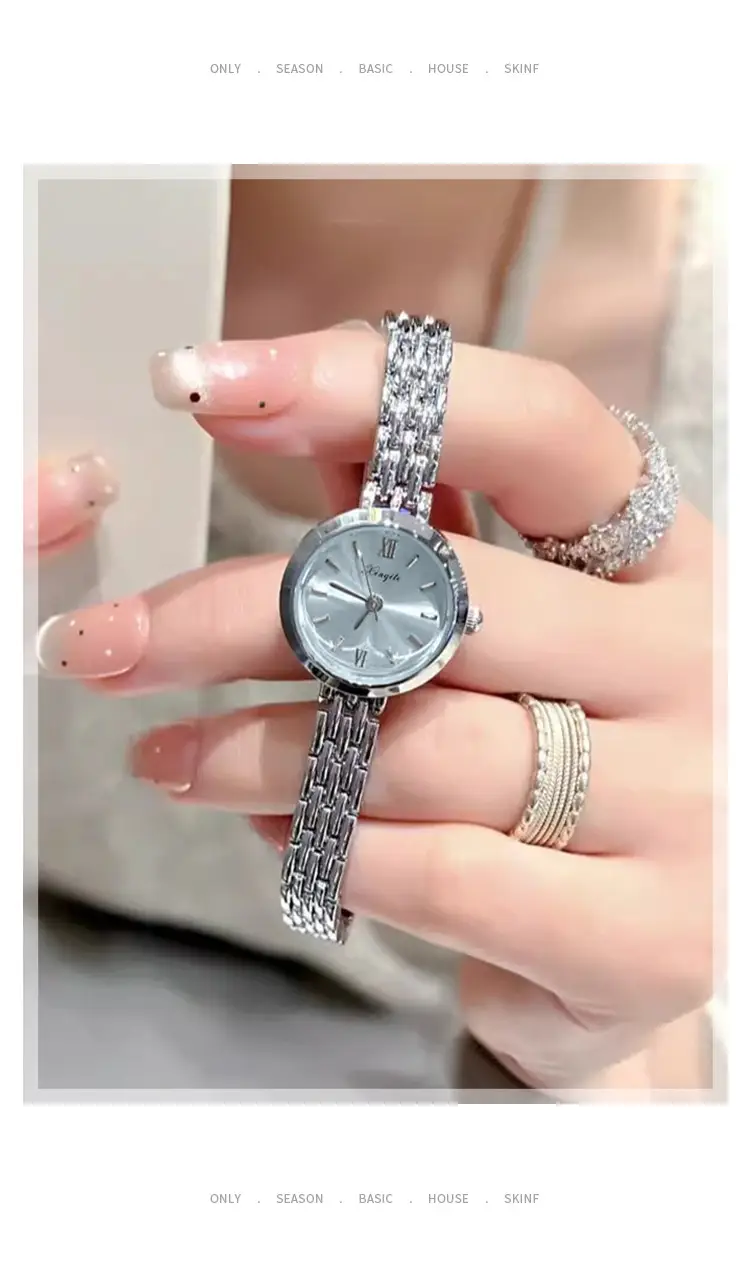 Women's Elegant Water Resistant Bracelet Watch with Chain Strap — feature 8