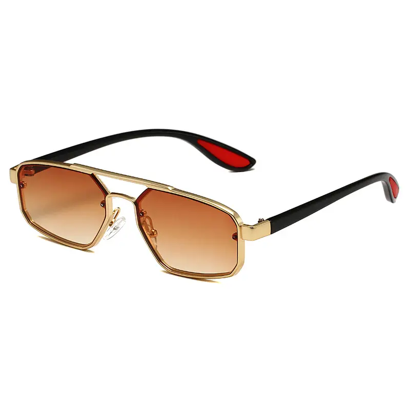 Men Women Metal Polygonal Sunglasses Cross Border Fashion - Image 3