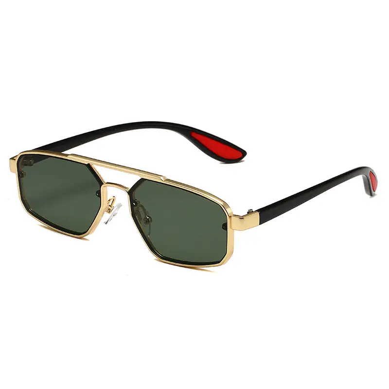 Men Women Metal Polygonal Sunglasses Cross Border Fashion - Image 4
