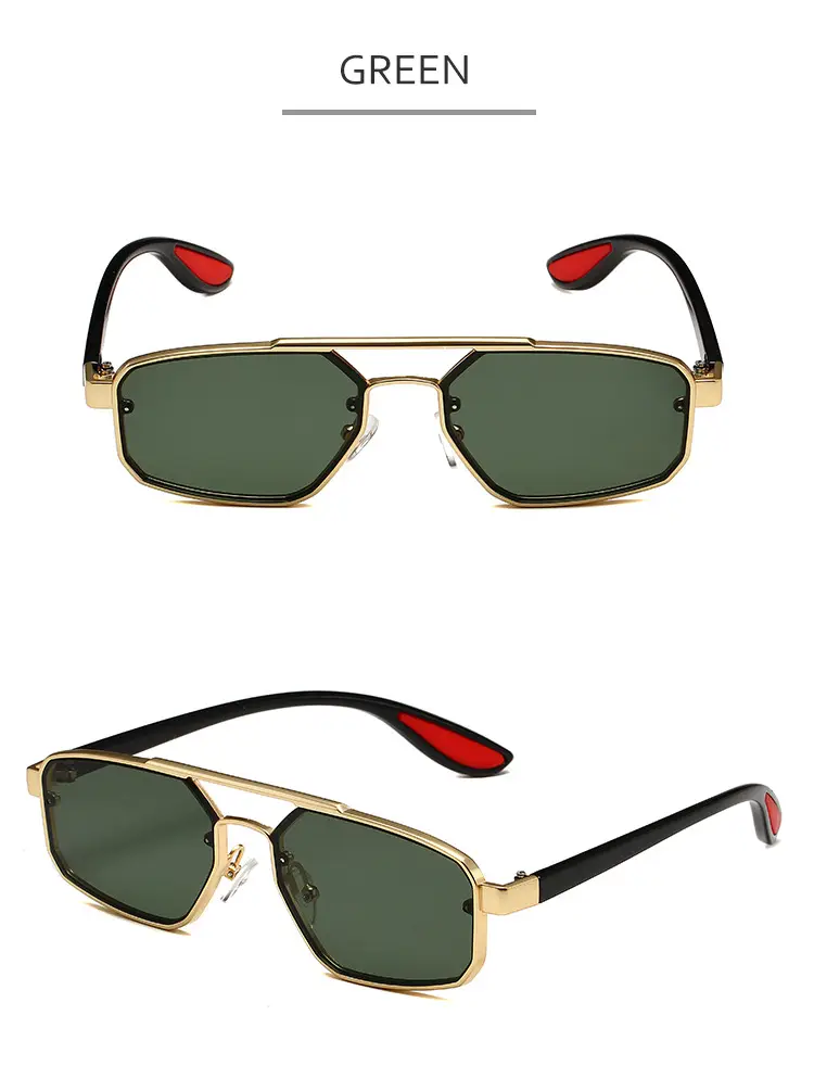 Men Women Metal Polygonal Sunglasses Cross Border Fashion — feature 10