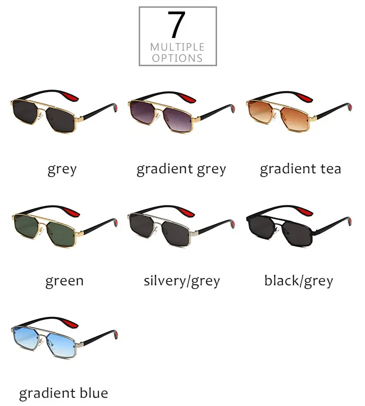 Men Women Metal Polygonal Sunglasses Cross Border Fashion — feature 6