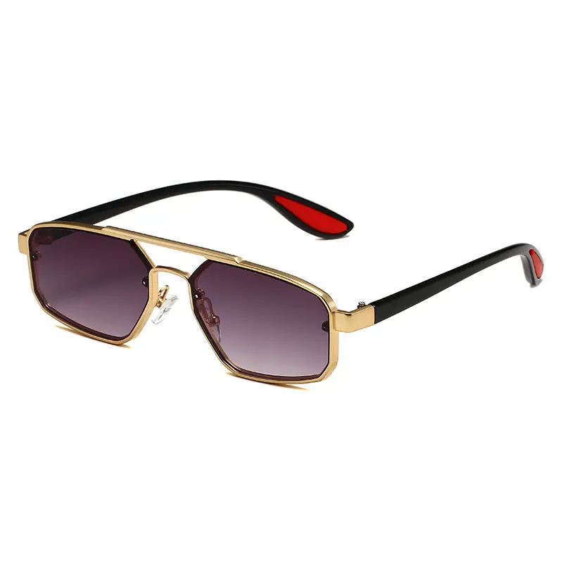 Men Women Metal Polygonal Sunglasses Cross Border Fashion - Image 2