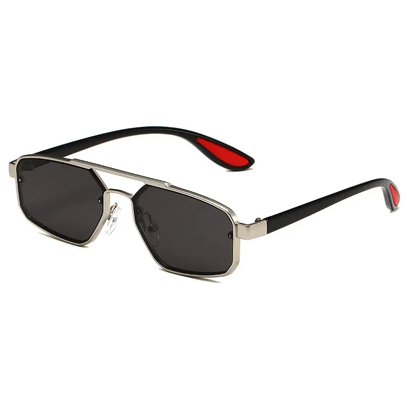 Men Women Metal Polygonal Sunglasses Cross Border Fashion - Image 5