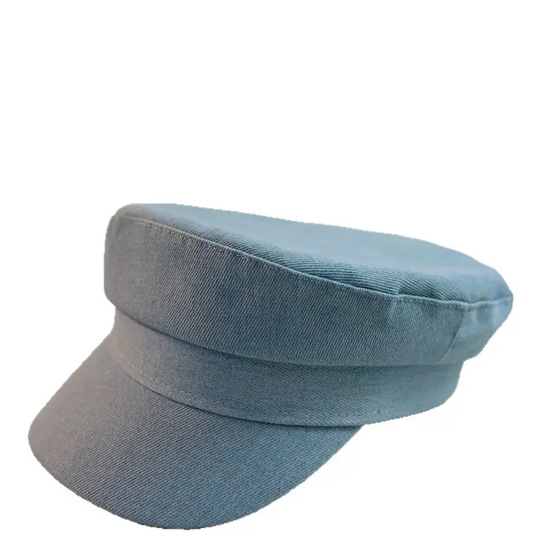Navy Blue Denim Baseball Cap Retro Casual Streetwear - Image 8