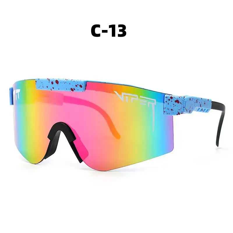 European Cycling Sunglasses with LED Light & Windproof Design