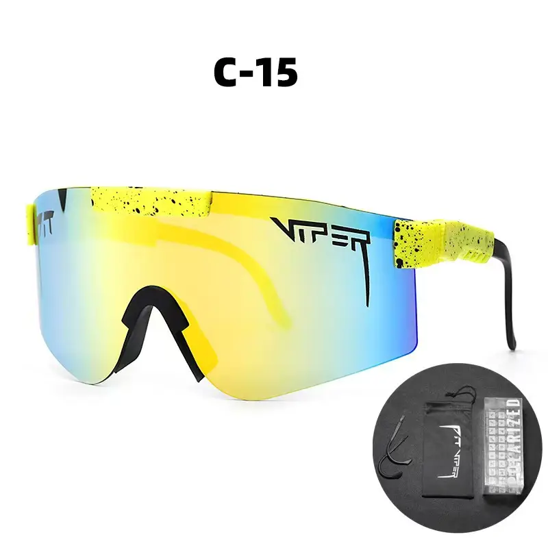 European Cycling Sunglasses with LED Light & Windproof Design