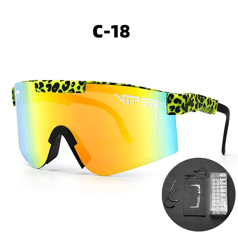 European Cycling Sunglasses with LED Light & Windproof Design