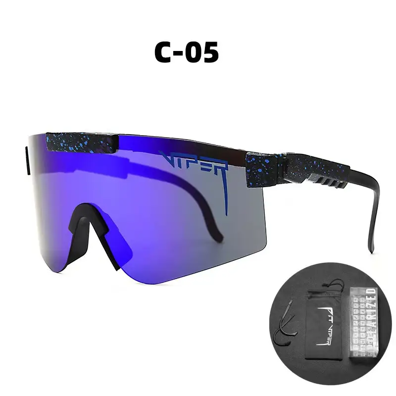 European Cycling Sunglasses with LED Light & Windproof Design