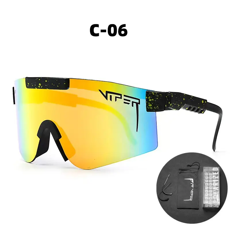 European Cycling Sunglasses with LED Light & Windproof Design