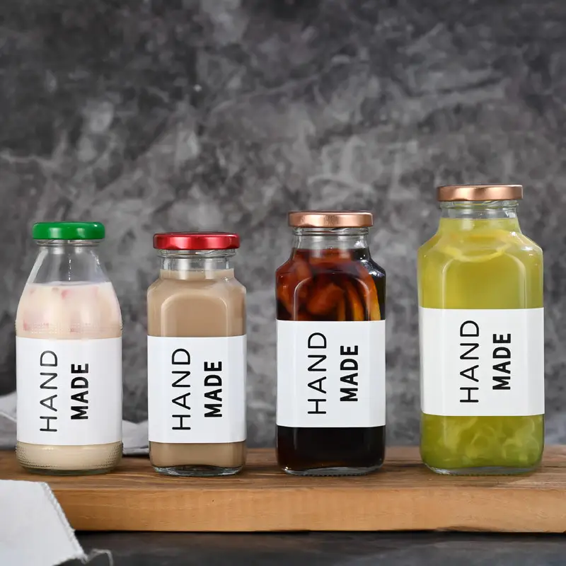 Glass Juice Bottles for Milk Tea, Yogurt, Coffee & More - Image 8