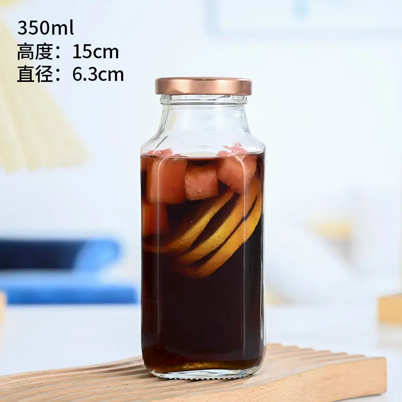 Glass Juice Bottles for Milk Tea, Yogurt, Coffee & More - Image 3