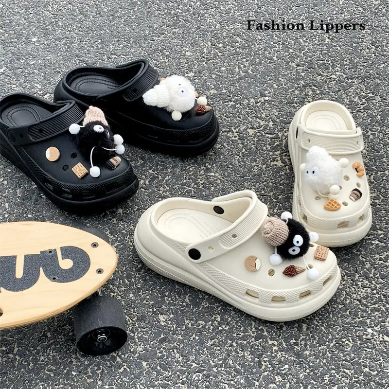 Cross Clogs Puff Style Thick-Soled Clogs for Women to Wear Summer Eva Slippers High-Bottom Shoes for Women - Image 6