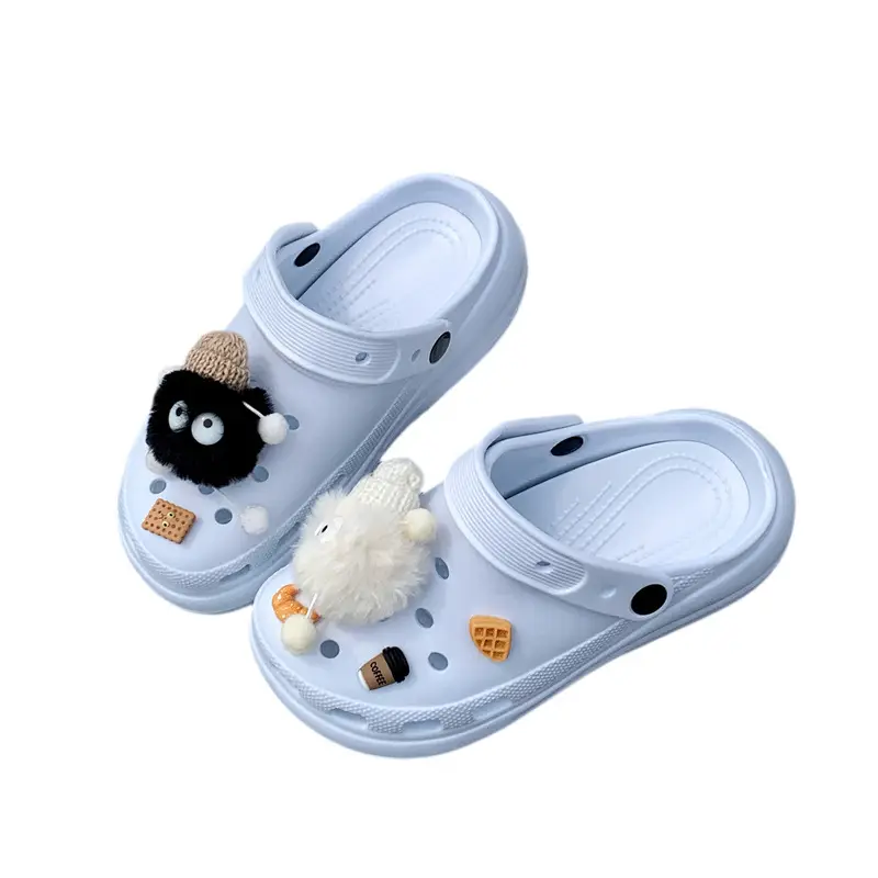 Cross Clogs Puff Style Thick-Soled Clogs for Women to Wear Summer Eva Slippers High-Bottom Shoes for Women - Image 8