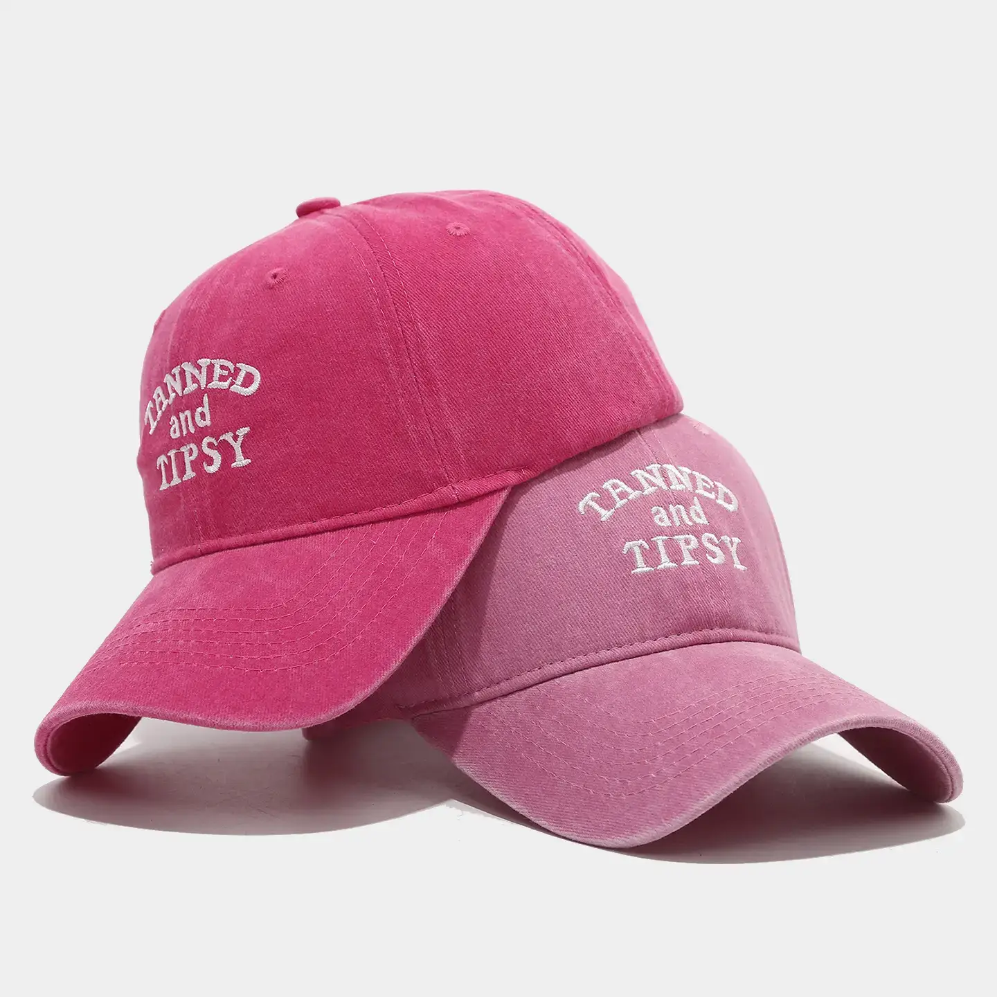 Women's Letter Embroidered Peaked Cap Washed Retro - Image 11