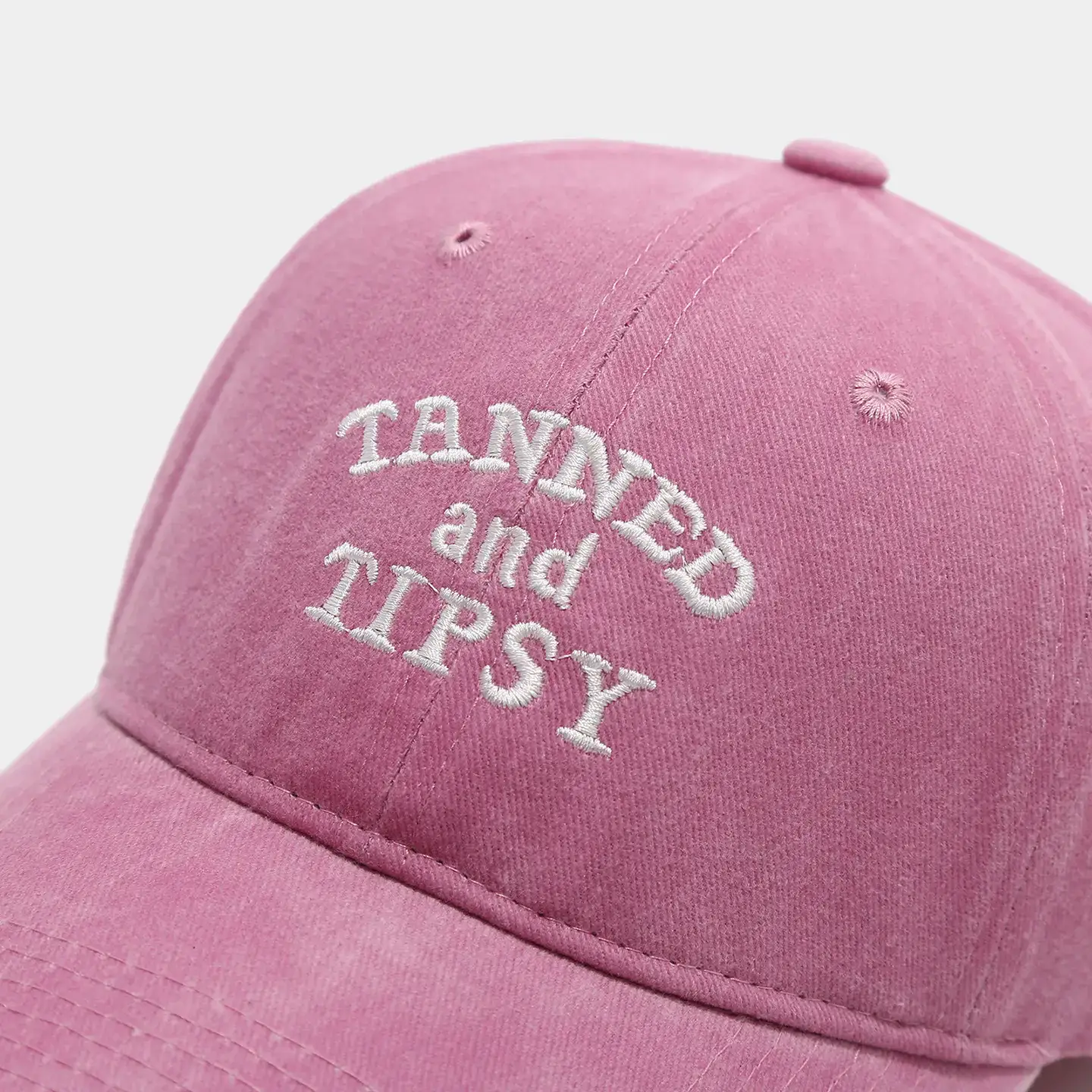 Women's Letter Embroidered Peaked Cap Washed Retro — feature 13