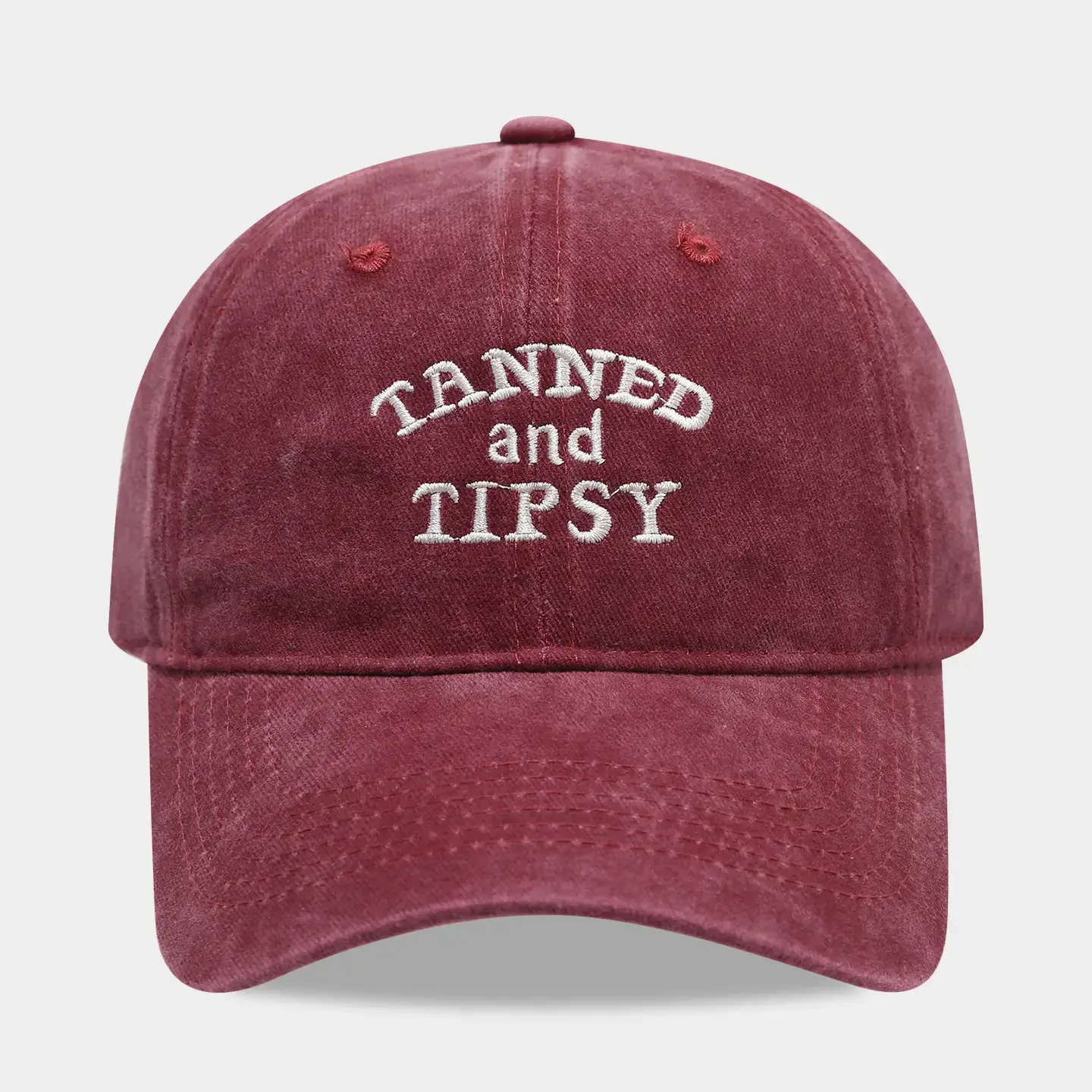 Women's Letter Embroidered Peaked Cap Washed Retro - Image 5