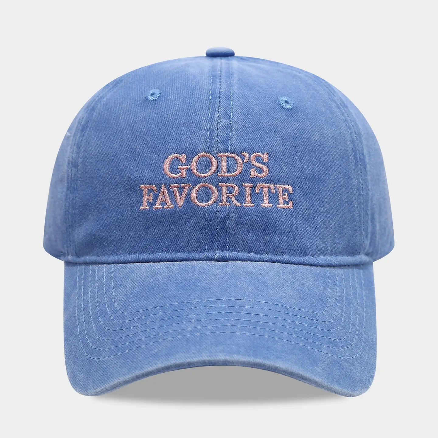 Women's Blue "God's Favorite" Baseball Cap - Image 8