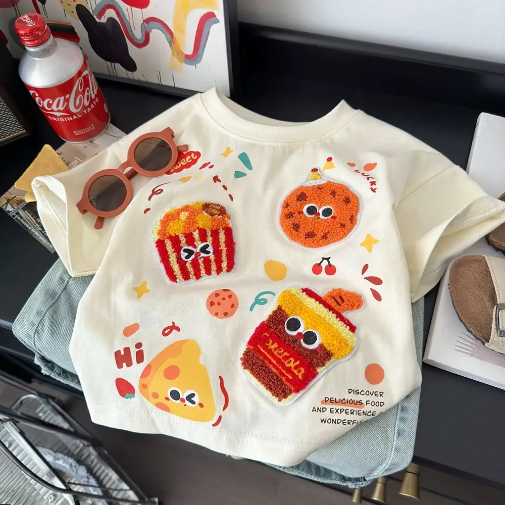 Boys Pure Cotton Cartoon T-Shirt Summer 2025 - Image 4