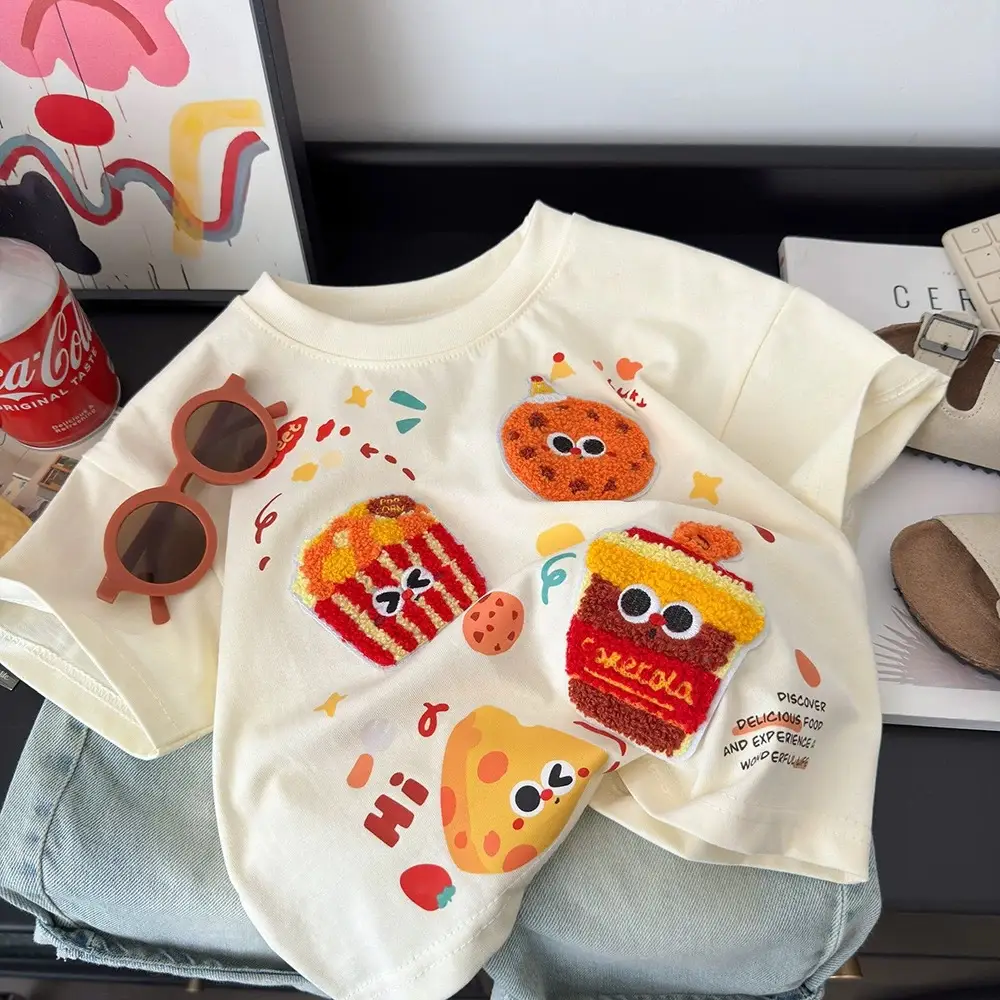 Boys Pure Cotton Cartoon T-Shirt Summer 2025 — feature 5