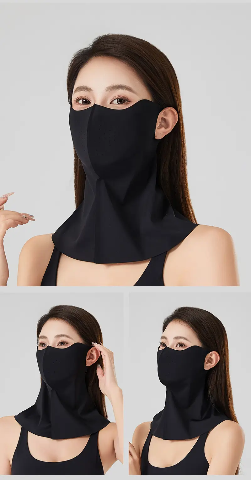 Sun Protection Mask for Men, Neck Protection for Driving, Fishing, Uv Protection, Cycling Face Mask, Breathable Ice Silk Mask for Women — feature 17