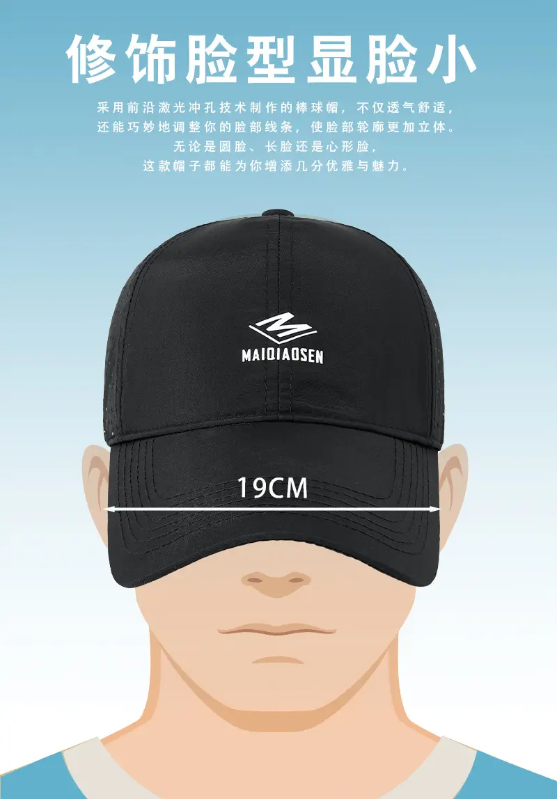 Maroon Women's Perforated Baseball Cap with Logo — feature 11