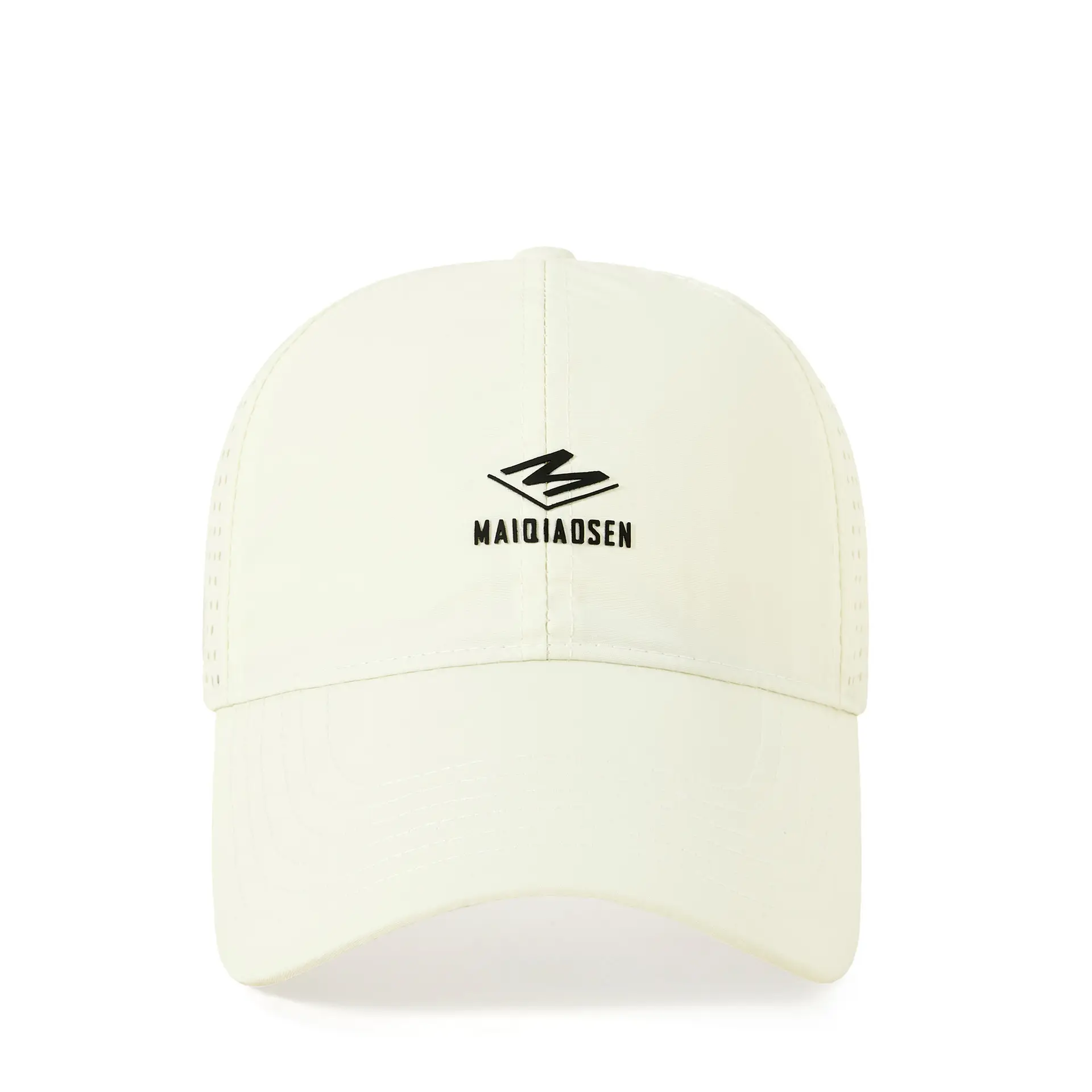 Maroon Women's Perforated Baseball Cap with Logo - Image 16