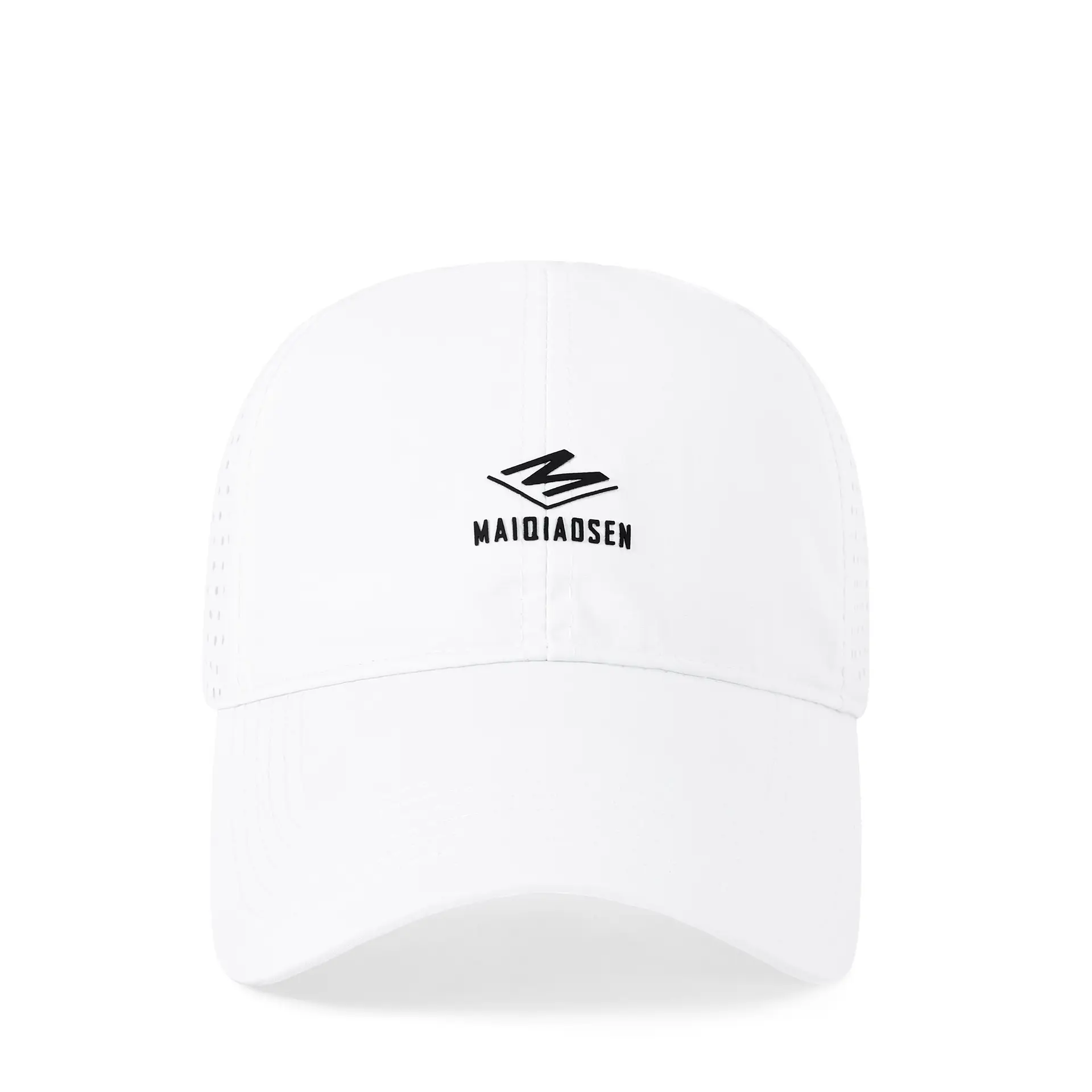 Maroon Women's Perforated Baseball Cap with Logo - Image 17