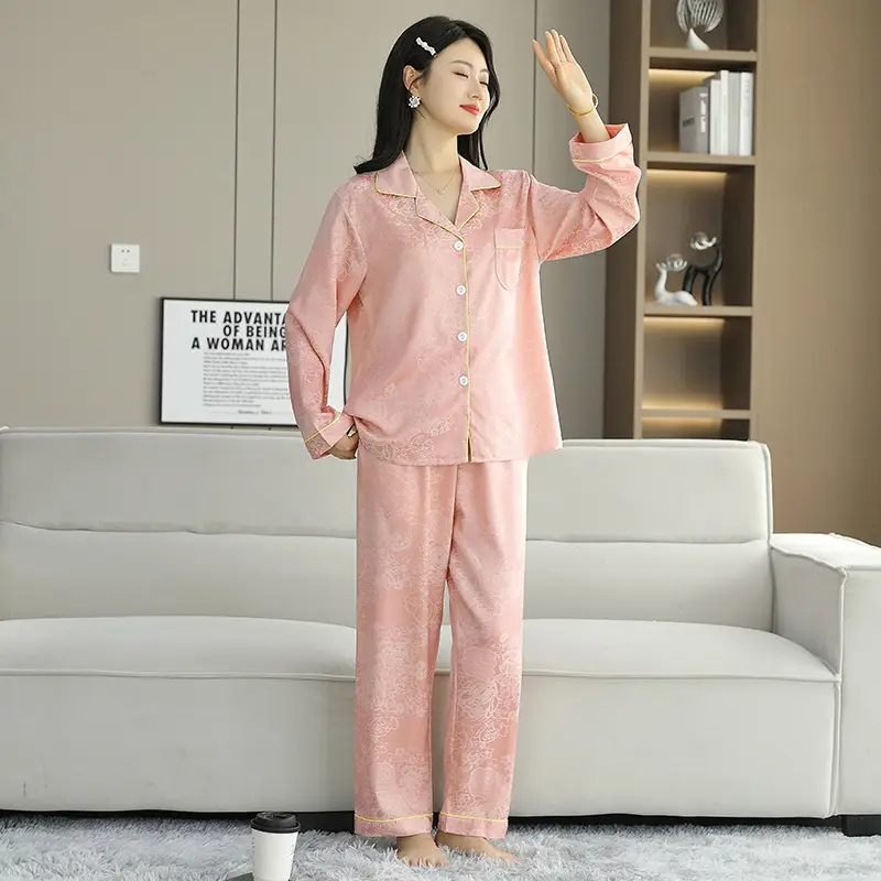 Ice Silk Satin Pajamas Women's Shorts Three-Piece Set Women's Summer Silk Cationic Home Wear Style Can Be Worn Outside — feature 20