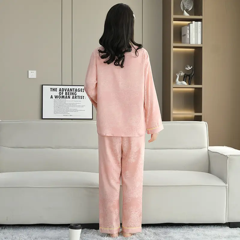 Ice Silk Satin Pajamas Women's Shorts Three-Piece Set Women's Summer Silk Cationic Home Wear Style Can Be Worn Outside — feature 21