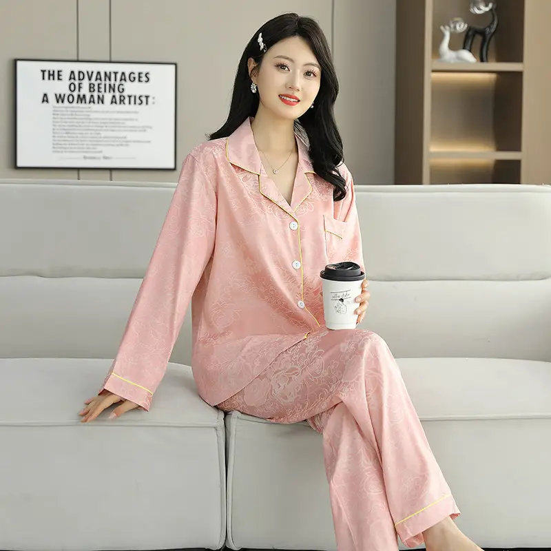 Ice Silk Satin Pajamas Women's Shorts Three-Piece Set Women's Summer Silk Cationic Home Wear Style Can Be Worn Outside — feature 22