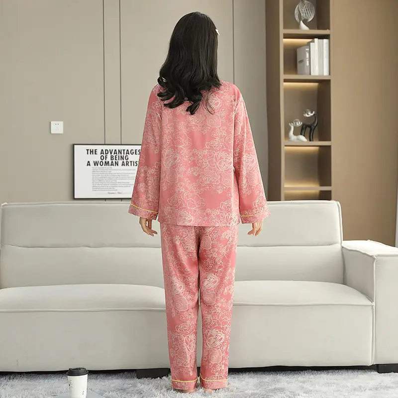 Ice Silk Satin Pajamas Women's Shorts Three-Piece Set Women's Summer Silk Cationic Home Wear Style Can Be Worn Outside — feature 7