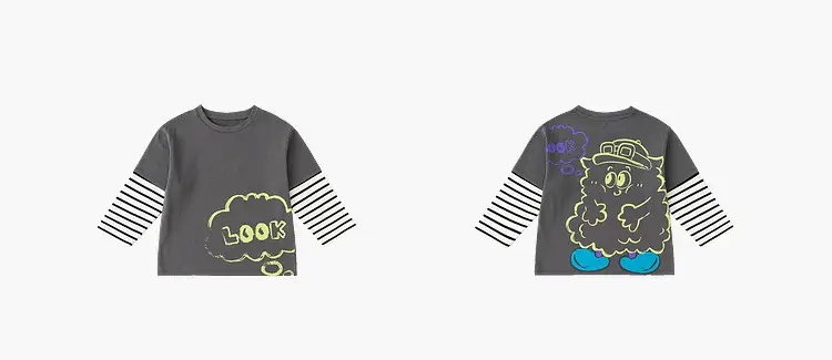 Spring Long Sleeve T-Shirt for Boys Girls Soft Green — feature 19