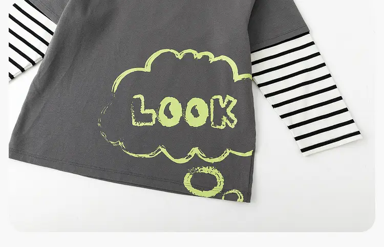 Spring Long Sleeve T-Shirt for Boys Girls Soft Green — feature 38