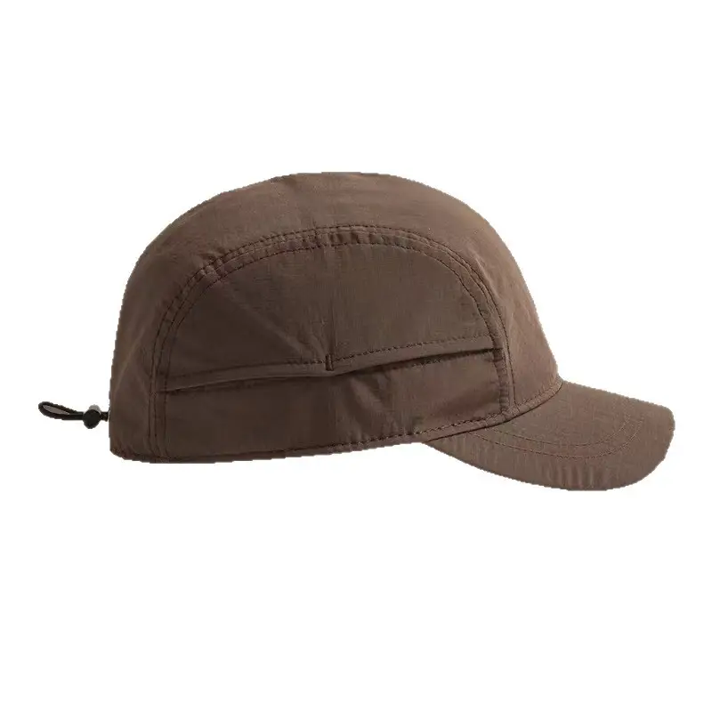 Brown Japanese Style Thin Summer Baseball Cap for Men - Image 9