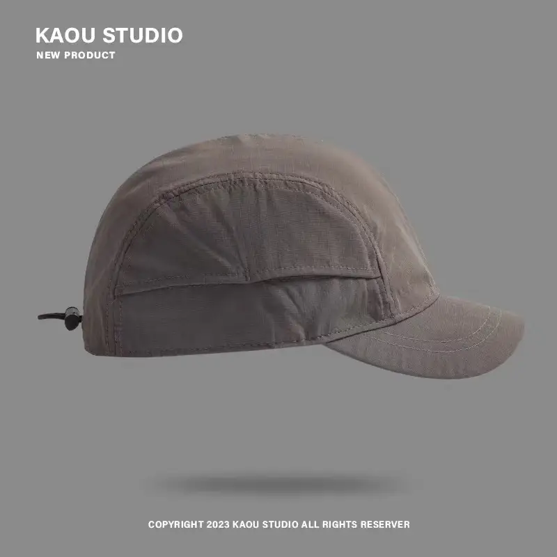 Brown Japanese Style Thin Summer Baseball Cap for Men - Image 2