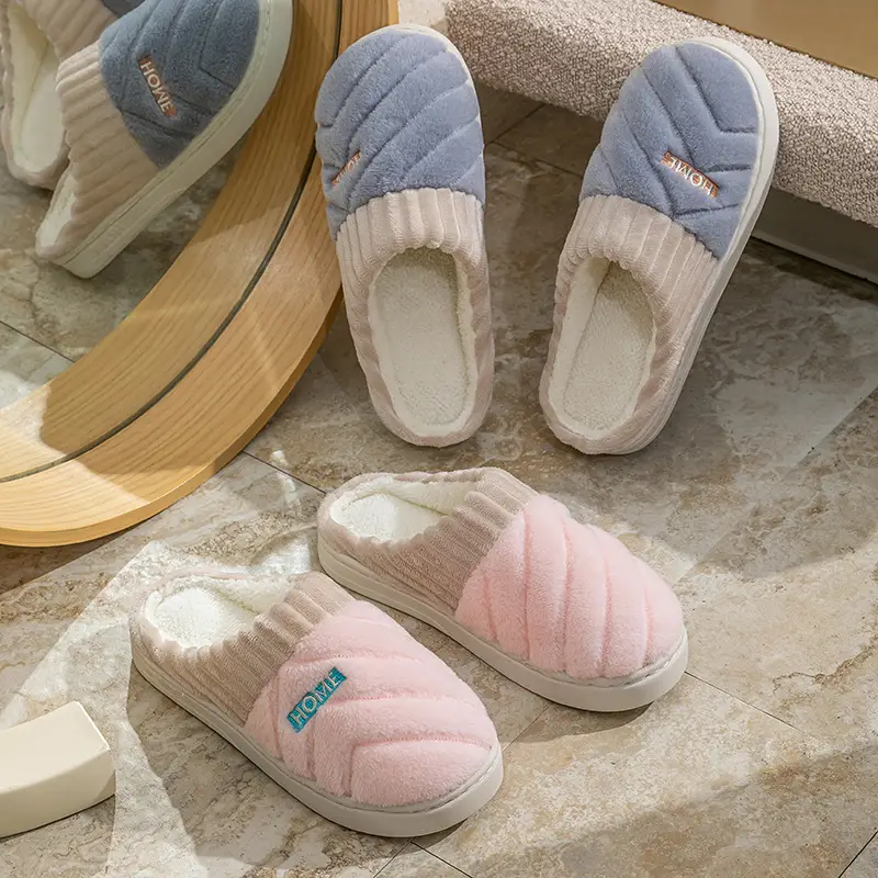 Couple Cotton Slippers for Women, New Plush Warm Indoor Home Autumn and Winter Cotton Slippers for Men, 2025 Non-Slip - Image 8