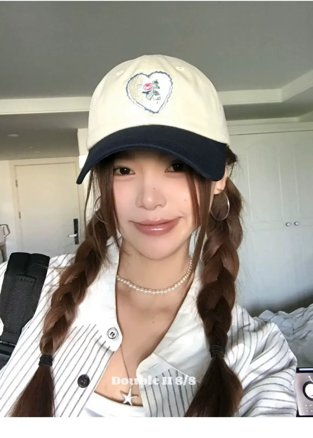 Pink Heart Stitched Baseball Cap for Women — feature 25