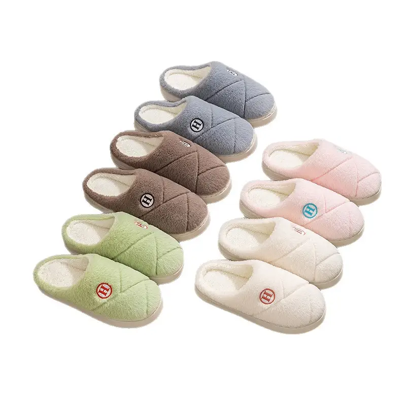 Women's Winter 2025 New Indoor Home Thick-Soled Plush Slippers with Soft Cushioning for Women - Image 10