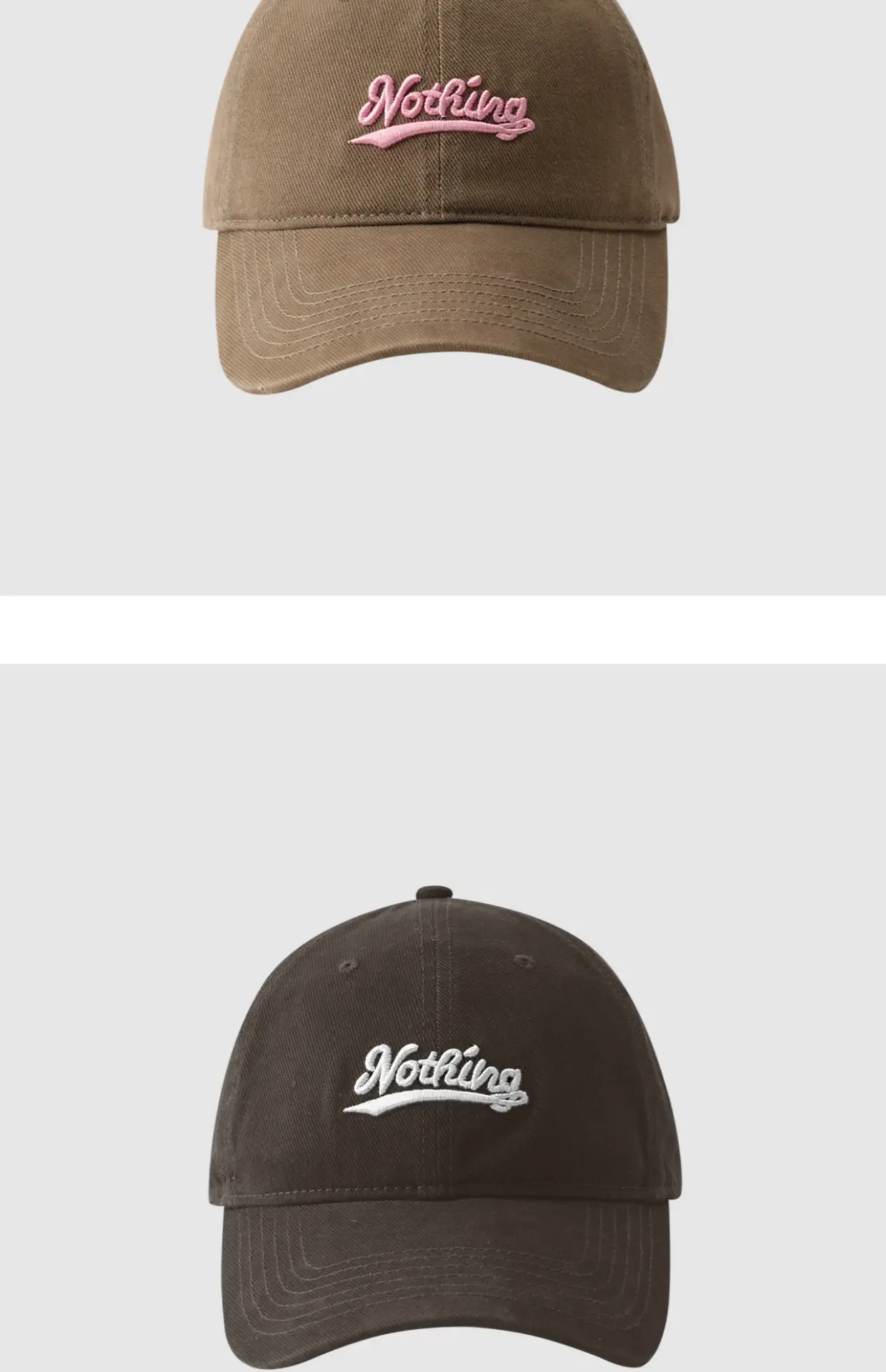 Women Red Embroidered Baseball Cap with Large Cap — feature 13