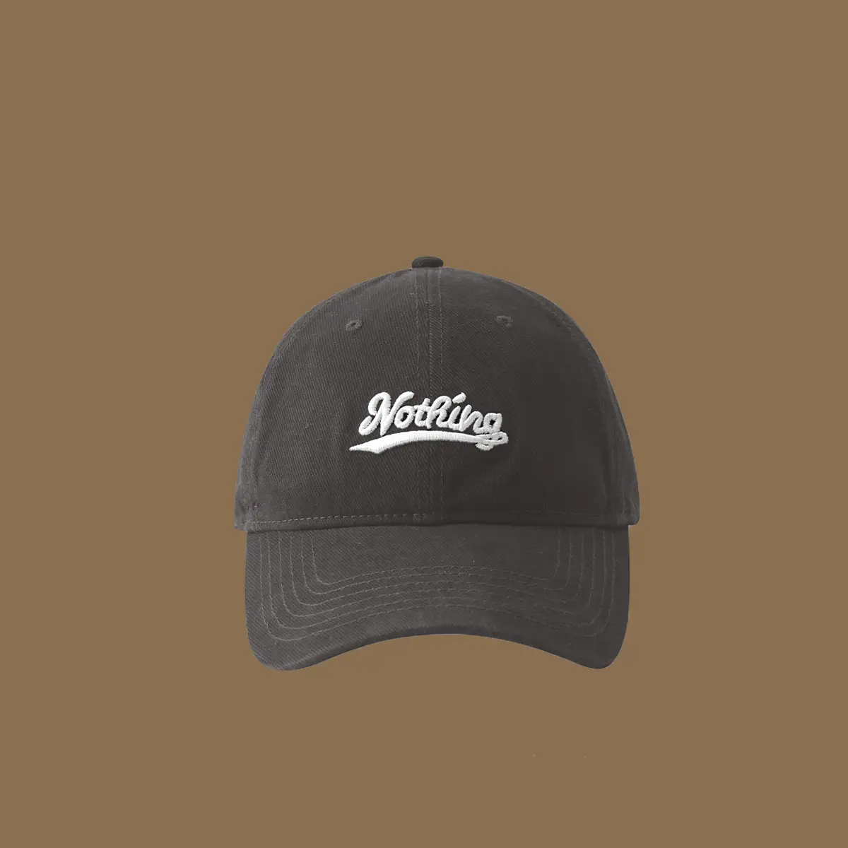 Women Red Embroidered Baseball Cap with Large Cap - Image 2