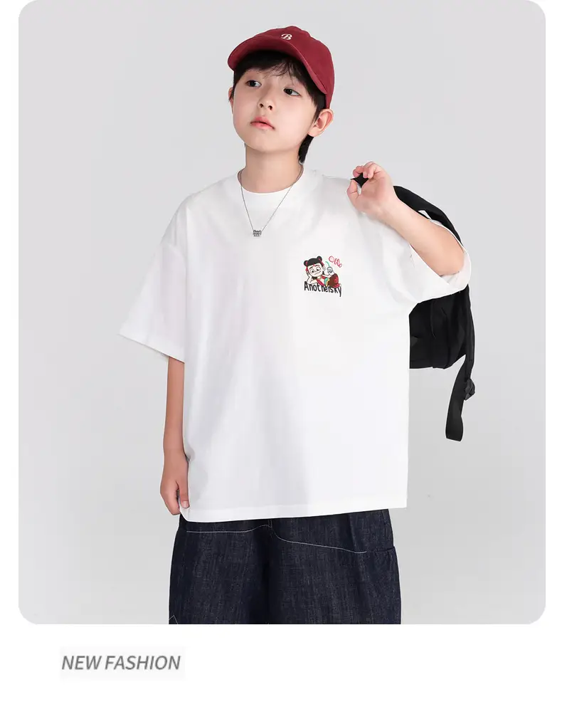 Boys Cartoon Nezha T-Shirt White 2026 — feature 14