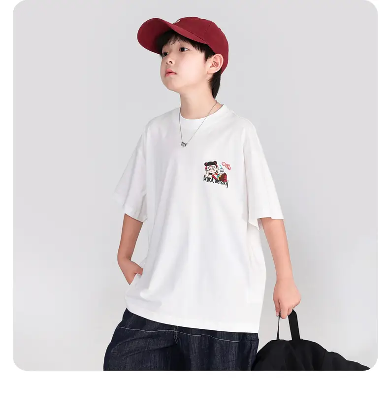 Boys Cartoon Nezha T-Shirt White 2026 — feature 15
