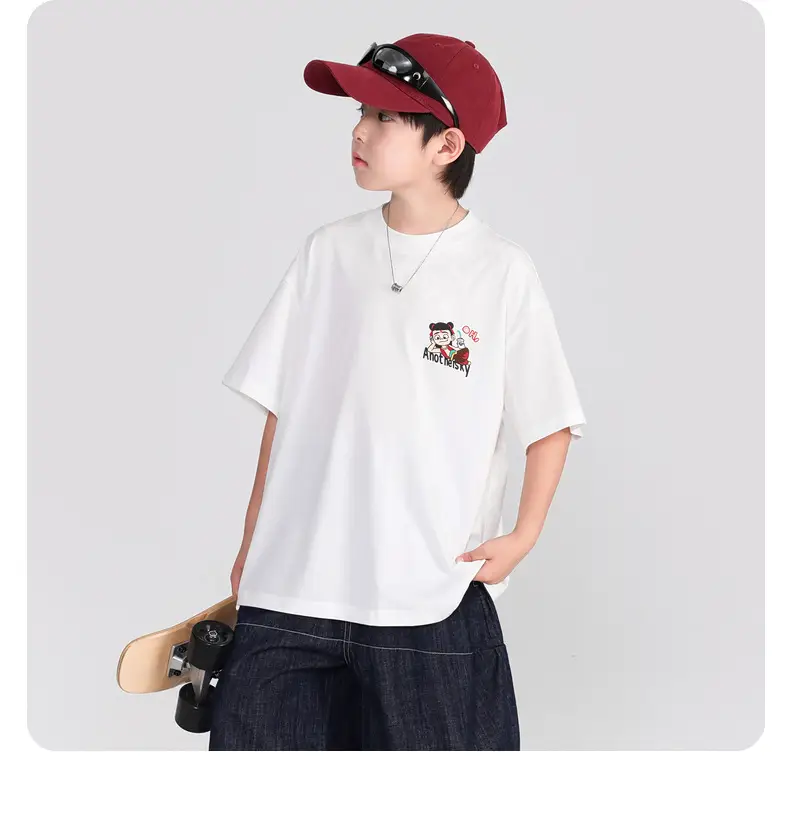 Boys Cartoon Nezha T-Shirt White 2026 — feature 16
