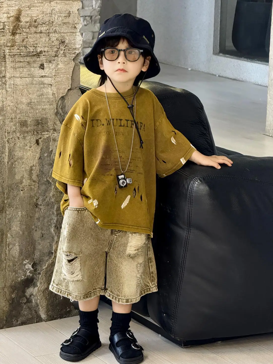 Boys Ripped Tie-Dye T-Shirt with Denim Shorts 2025 — feature 10