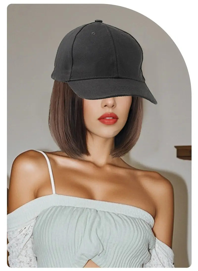 Women's All-In-One Long Hair Wig with Clavicle Cap — feature 13