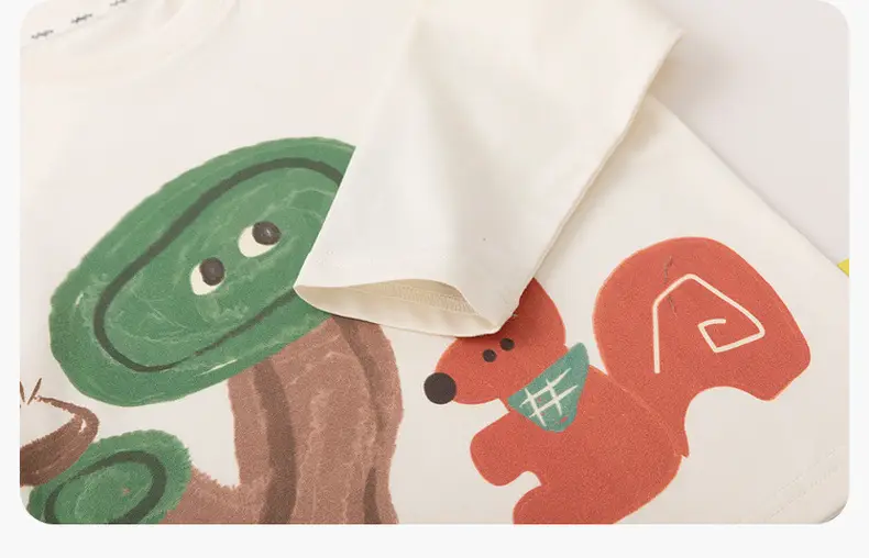 Antibacterial Cotton Boys T-Shirt with Dinosaur Print — feature 24